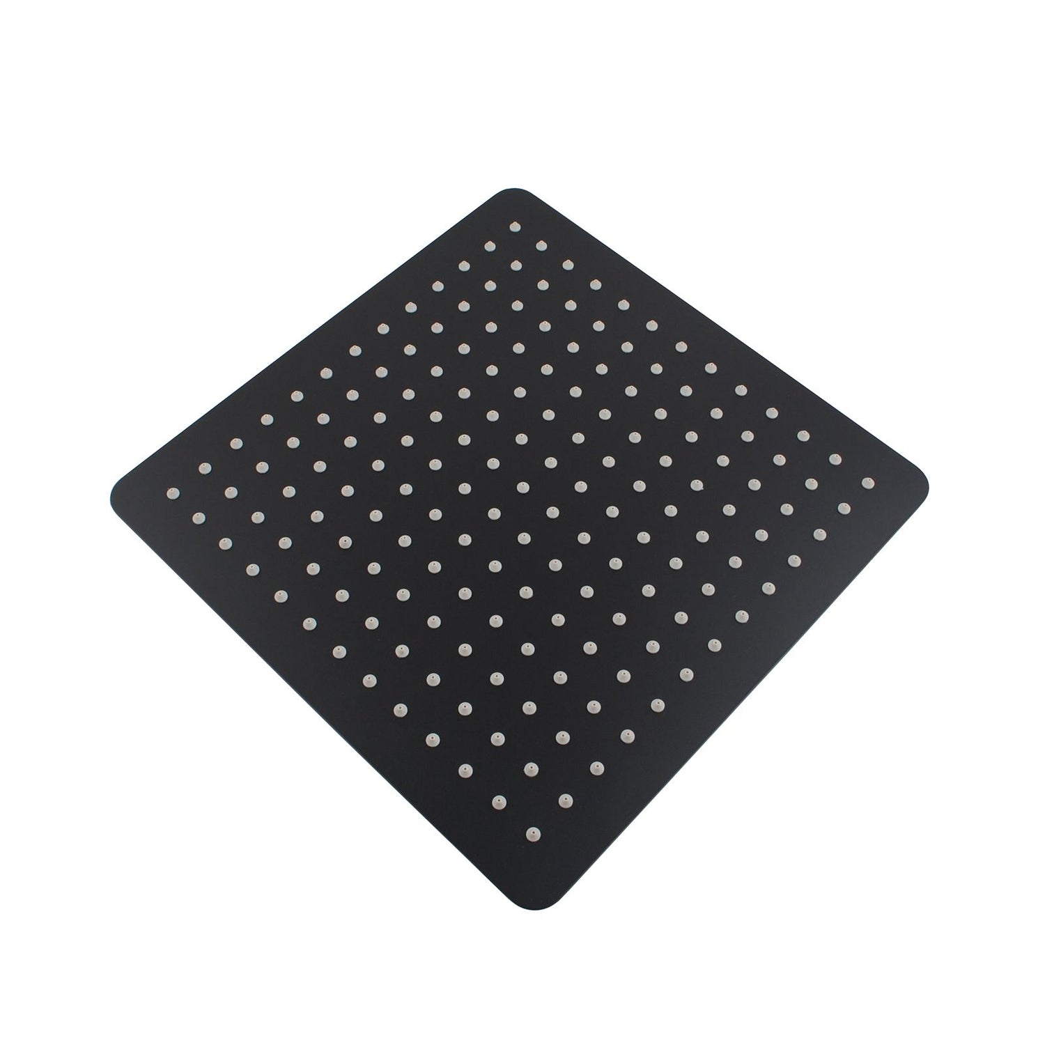 AQU Super Slim Square Rainfall Shower Head 300mm - Black