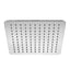 Super Slim Square Rainfall Shower Head 250mm - Brushed Nickel
