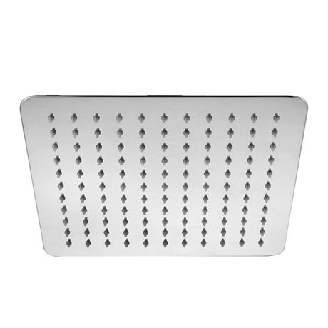 Super Slim Square Rainfall Shower Head 250mm - Brushed Nickel