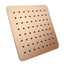 AQU Super Slim Square Rainfall Shower Head 200mm - Black & Rose Gold