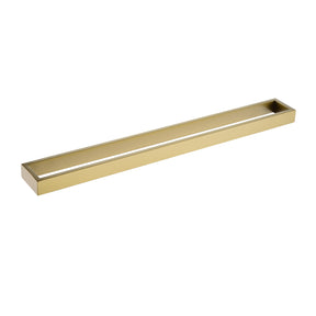 Cavallo AR41 Square Single Towel Rail 600mm - Brushed Gold