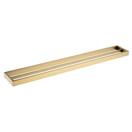 Cavallo AR42-8 Square Double Towel Rail 800mm - Brushed Gold