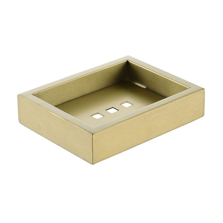 Norico Cavallo Brushed Yellow Gold Soap Dish Holder