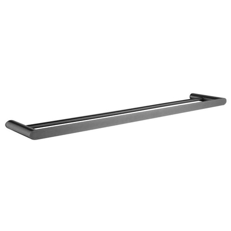 Esperia Double Towel Rail 800mm - Brushed Gun Metal