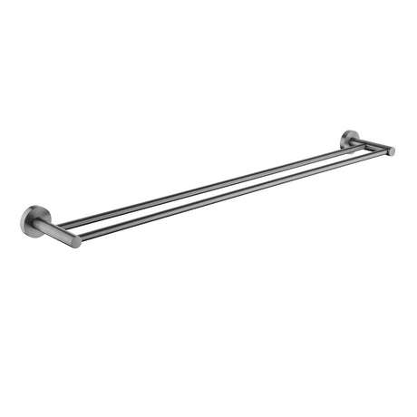 Pentro Double Towel Rail 790mm - Brushed Gun Metal
