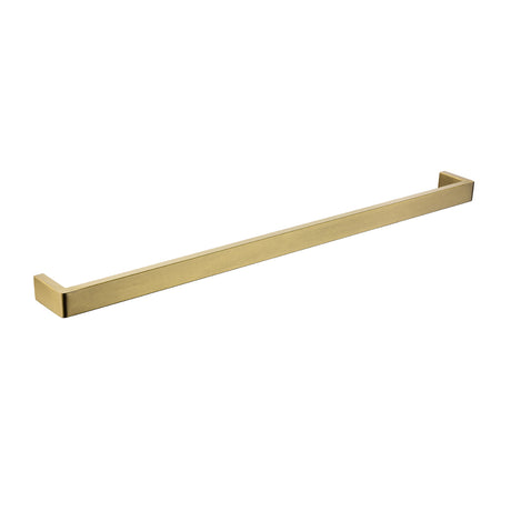Cavallo AR71-8 Square Single Towel Rail 800mm - Brushed Brass