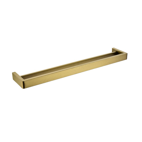 Cavallo AR72 Square Double Towel Rail 600mm - Brushed Brass