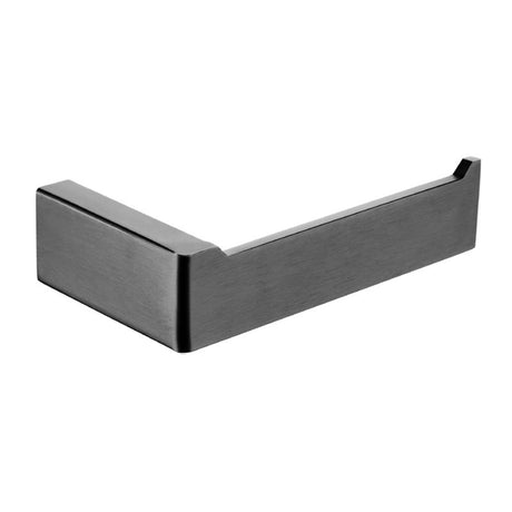 Cavallo Square Toilet Roll Holder - Brushed Gun Metal