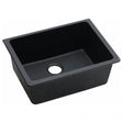 ARETE Black Granite Quartz Kitchen Sink 635x469mm