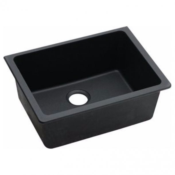 ARETE Black Granite Quartz Kitchen Sink 635x469mm