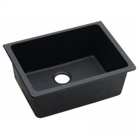 ARETE Black Granite Quartz Kitchen Sink 635x469mm
