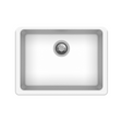 ARETE White Granite Quartz Stone Kitchen Sink 635x470mm