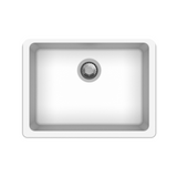 ARETE White Granite Quartz Stone Kitchen Sink 635x470mm