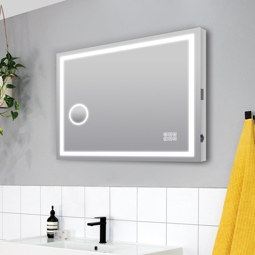 Poseidon LED Rectangle Mirror with Magnifying 900/1200mm