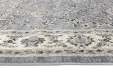 Arya  Grey Cream Border Rug