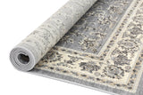 Arya  Grey Cream Border Rug