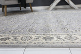 Arya  Grey Cream Border Rug