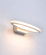 ATHENS: LED Interior Matte White Oval 1 Way Wall Light