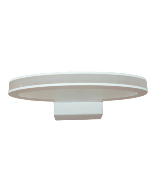 ATHENS: LED Interior Matte White Oval 1 Way Wall Light