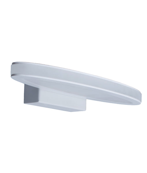 ATHENS: LED Interior Matte White Oval 1 Way Wall Light