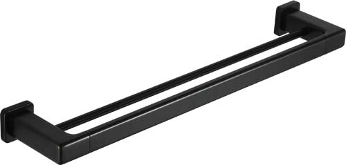 Robert Double Towel Rail - 800mm (Black) - Clearance