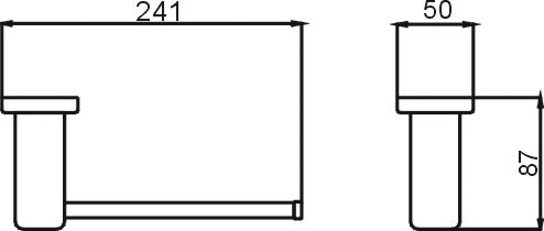 Robert Hand Towel Rail (Black) - Clearance