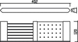 Verge Double Shelf (Chrome) - Clearance