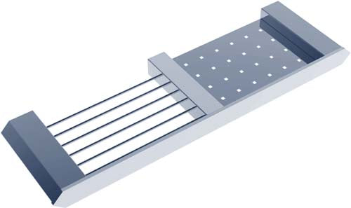 Verge Double Shelf (Chrome) - Clearance