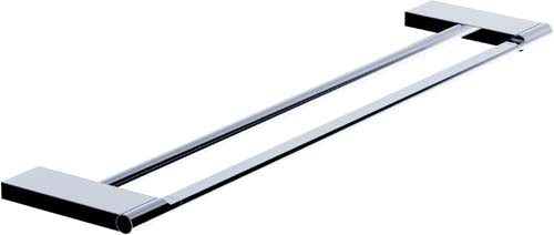 Geo Double Towel Rail (Chrome) - Clearance