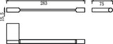 Geo Hand Towel Rail (Chrome) - Clearance