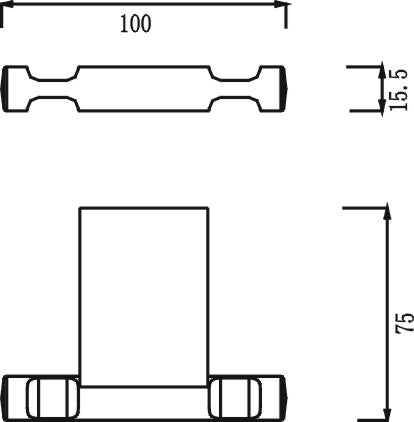 Geo Robe Hook (Chrome) - Clearance