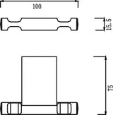 Geo Robe Hook (Chrome) - Clearance