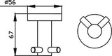 Ideal Double Robe Hook (Chrome)