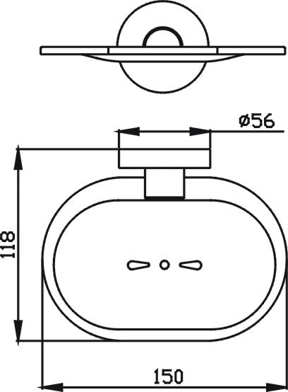 Ideal Soap Dish (Chrome)