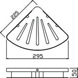 Universal Stainless Steel Corner Shelf (Chrome)