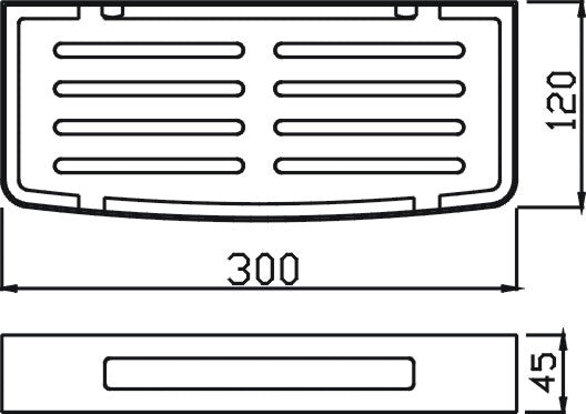 Universal Stainless Steel Shelf (Chrome)