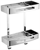 Universal 2 Tier Stainless Steel Shelf (Chrome)