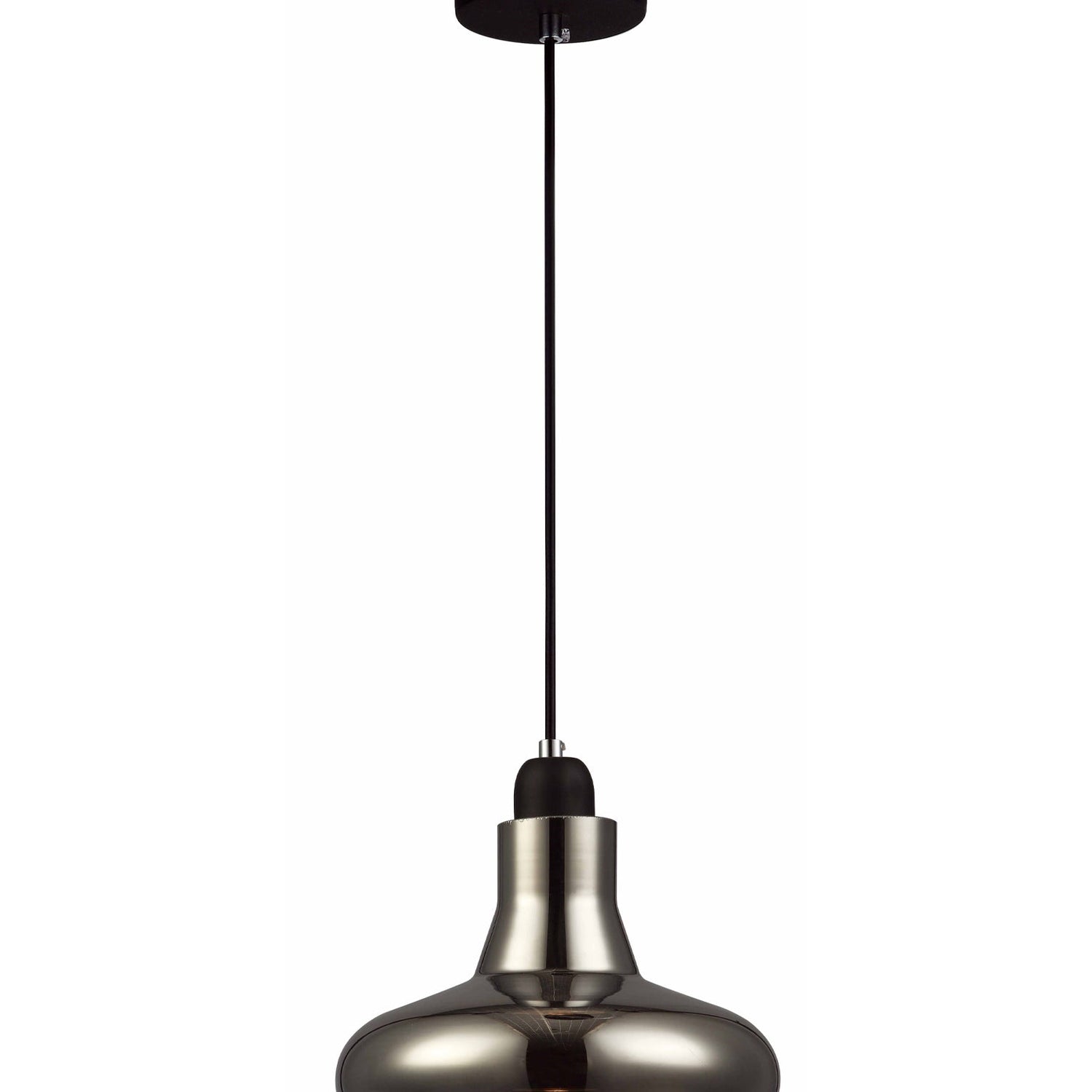 BARROSA: GU10 Black Smoke Glass Champagne Glass Pendant Light