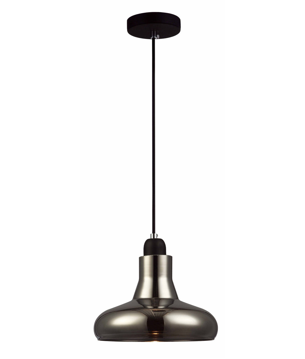 BARROSA: GU10 Black Smoke Glass Champagne Glass Pendant Light