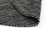 Nordic Black White Reversible Wool Round Rug