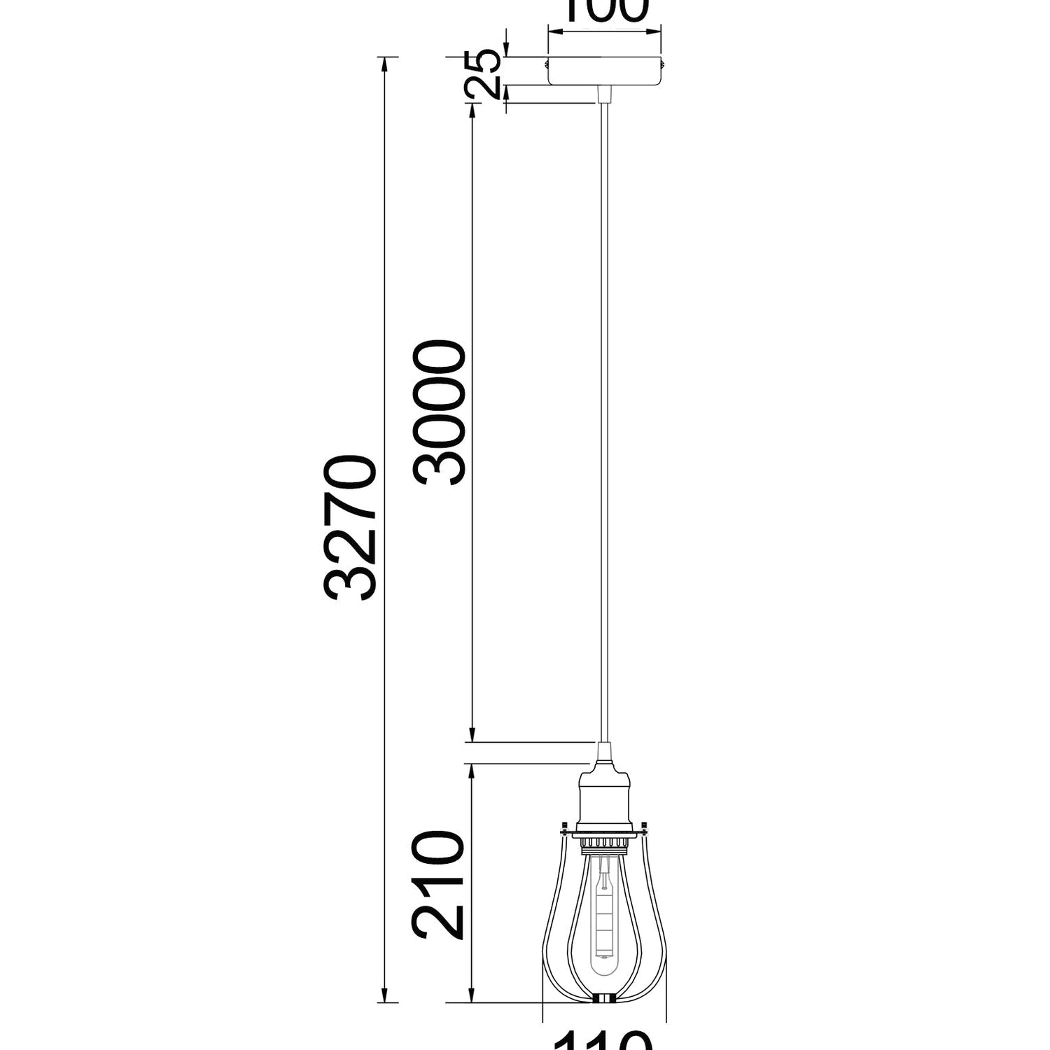 BLACKBAND Industrial Black Pear Shape Bird Cage Pendant Light