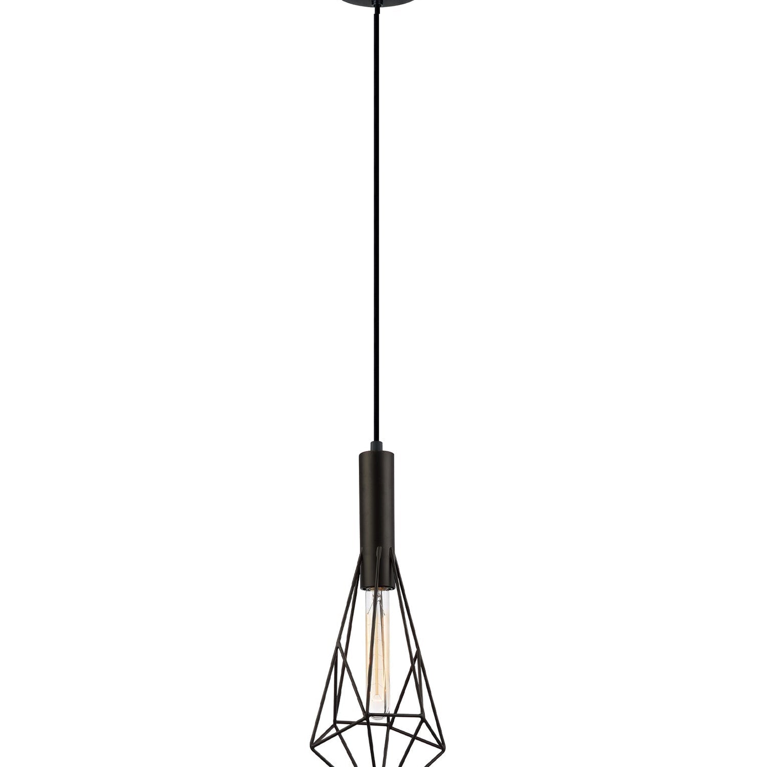 BLACKBAND & WHITEBAND Small Diamond Shape Bird Cage Pendant Lights