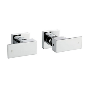 Blaze Shower Wall Taps - Chrome