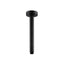 AQU Round Ceiling Shower Arm 400mm - Black