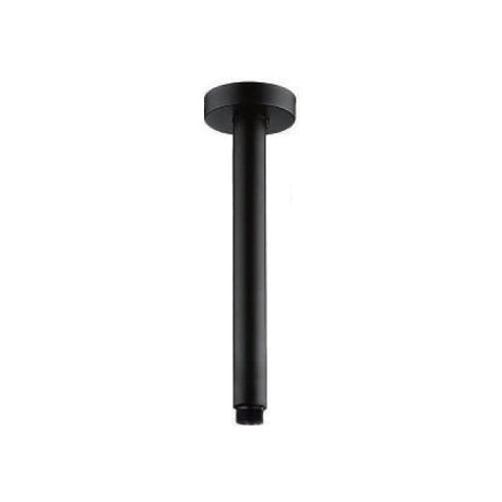 AQU Round Ceiling Shower Arm 400mm - Black