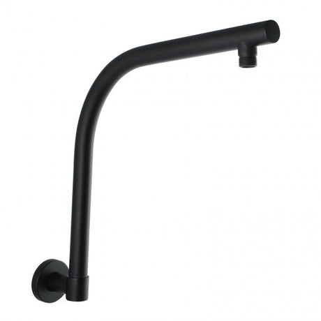 Blaze Round Swivel Gooseneck Shower Arm - Black
