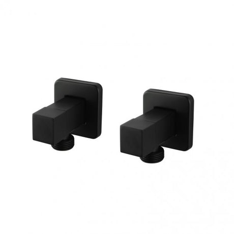 BLAZE Square Black 1/4 Turn Washing Machine Stop Tap