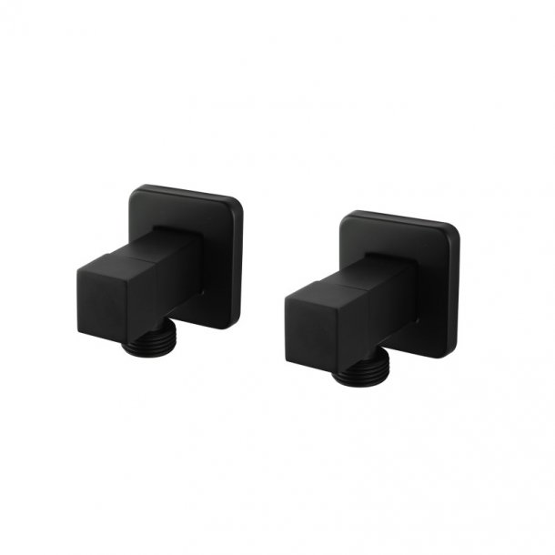 BLAZE Square Black 1/4 Turn Washing Machine Stop Tap