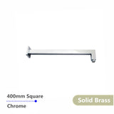 Blaze Square Wall Mounted Shower Arm 400mm - Chrome