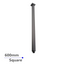 Blaze Square Ceiling Shower Arm 600mm - Brushed Gun Metal